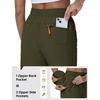 image:imageTBMPOY Womens 15 Hiking Shorts Long Bermuda Below The Knee Lightweight Quick Dry Outdoor Capris Shorts with PocketsArmy Green