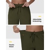 image:imageTBMPOY Womens 15 Hiking Shorts Long Bermuda Below The Knee Lightweight Quick Dry Outdoor Capris Shorts with PocketsArmy Green