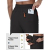 image:imageTBMPOY Womens 15 Hiking Shorts Long Bermuda Below The Knee Lightweight Quick Dry Outdoor Capris Shorts with PocketsBlack