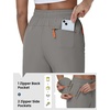 image:imageTBMPOY Womens 15 Hiking Shorts Long Bermuda Below The Knee Lightweight Quick Dry Outdoor Capris Shorts with PocketsLight Grey