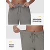 image:imageTBMPOY Womens 15 Hiking Shorts Long Bermuda Below The Knee Lightweight Quick Dry Outdoor Capris Shorts with PocketsLight Grey