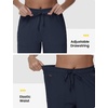 image:imageTBMPOY Womens 15 Hiking Shorts Long Bermuda Below The Knee Lightweight Quick Dry Outdoor Capris Shorts with PocketsNavy
