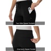 image:imageTBMPOY Womens Hiking Pants Lightweight Water Resistant Travel Casual Stretch Quick Dry Work Outdoor Zipper PocketsBlack