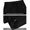 image:imageTBMPOY Womens Hiking Pants Lightweight Water Resistant Travel Casual Stretch Quick Dry Work Outdoor Zipper PocketsBlack