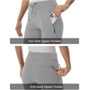 image:imageTBMPOY Womens Hiking Pants Lightweight Water Resistant Travel Casual Stretch Quick Dry Work Outdoor Zipper PocketsLight Grey