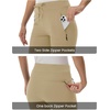 image:imageTBMPOY Womens Hiking Pants Lightweight Water Resistant Travel Casual Stretch Quick Dry Work Outdoor Zipper PocketsLight Khaki