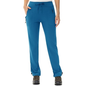 image:imageTBMPOY Womens Hiking Pants Lightweight Water Resistant Travel Casual Stretch Quick Dry Work Outdoor Zipper PocketsBlue