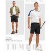 image:imageTBMPOY Mens Golf Shorts 7 Stretch Dress Casual Elastic Waist Short Quick Dry Lightweight Hiking Shorts with 4 PocketsBlack