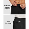 image:imageTBMPOY Mens Golf Shorts 7 Stretch Dress Casual Elastic Waist Short Quick Dry Lightweight Hiking Shorts with 4 PocketsBlack