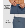 image:imageTBMPOY Mens Golf Shorts 7 Stretch Dress Casual Elastic Waist Short Quick Dry Lightweight Hiking Shorts with 4 PocketsDenim Blue