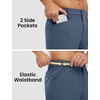 image:imageTBMPOY Mens Golf Shorts 7 Stretch Dress Casual Elastic Waist Short Quick Dry Lightweight Hiking Shorts with 4 PocketsDenim Blue