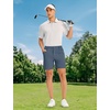 image:imageTBMPOY Mens Golf Shorts 7 Stretch Dress Casual Elastic Waist Short Quick Dry Lightweight Hiking Shorts with 4 PocketsDenim Blue