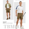 image:imageTBMPOY Mens Golf Shorts 7 Stretch Dress Casual Elastic Waist Short Quick Dry Lightweight Hiking Shorts with 4 PocketsGold Khaki