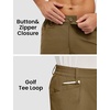 image:imageTBMPOY Mens Golf Shorts 7 Stretch Dress Casual Elastic Waist Short Quick Dry Lightweight Hiking Shorts with 4 PocketsGold Khaki