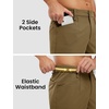 image:imageTBMPOY Mens Golf Shorts 7 Stretch Dress Casual Elastic Waist Short Quick Dry Lightweight Hiking Shorts with 4 PocketsGold Khaki