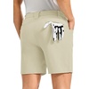 image:imageTBMPOY Mens Golf Shorts 7 Stretch Dress Casual Elastic Waist Short Quick Dry Lightweight Hiking Shorts with 4 PocketsLight Khaki