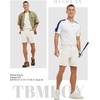 image:imageTBMPOY Mens Golf Shorts 7 Stretch Dress Casual Elastic Waist Short Quick Dry Lightweight Hiking Shorts with 4 PocketsOffwhite