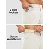 image:imageTBMPOY Mens Golf Shorts 7 Stretch Dress Casual Elastic Waist Short Quick Dry Lightweight Hiking Shorts with 4 PocketsOffwhite