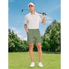 image:imageTBMPOY Mens Golf Shorts 7 Stretch Dress Casual Elastic Waist Short Quick Dry Lightweight Hiking Shorts with 4 PocketsSage Green