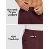 image:imageTBMPOY Mens Golf Shorts 7 Stretch Dress Casual Elastic Waist Short Quick Dry Lightweight Hiking Shorts with 4 PocketsWine Red