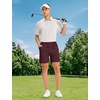 image:imageTBMPOY Mens Golf Shorts 7 Stretch Dress Casual Elastic Waist Short Quick Dry Lightweight Hiking Shorts with 4 PocketsWine Red
