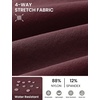 image:imageTBMPOY Mens Golf Shorts 7 Stretch Dress Casual Elastic Waist Short Quick Dry Lightweight Hiking Shorts with 4 PocketsWine Red