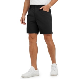 image:imageTBMPOY Mens Golf Shorts 7 Stretch Dress Casual Elastic Waist Short Quick Dry Lightweight Hiking Shorts with 4 PocketsBlack