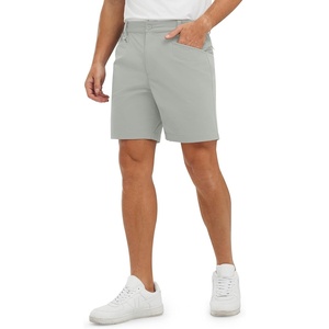 image:imageTBMPOY Mens Golf Shorts 7 Stretch Dress Casual Elastic Waist Short Quick Dry Lightweight Hiking Shorts with 4 PocketsLight Grey