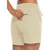 image:imageTBMPOY Womens 6 Hiking Cargo Shorts Quick Dry with Pockets Work Golf Short Lightweight Outdoor Active Summer for Women6 Light Khaki