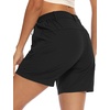 image:imageTBMPOY Womens 6 Hiking Cargo Shorts Quick Dry with Pockets Work Golf Short Lightweight Outdoor Active Summer for Women6black