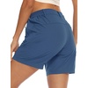 image:imageTBMPOY Womens 6 Hiking Cargo Shorts Quick Dry with Pockets Work Golf Short Lightweight Outdoor Active Summer for Women6blue