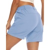image:imageTBMPOY Womens 6 Hiking Cargo Shorts Quick Dry with Pockets Work Golf Short Lightweight Outdoor Active Summer for Women6blue Purple