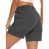 image:imageTBMPOY Womens 6 Hiking Cargo Shorts Quick Dry with Pockets Work Golf Short Lightweight Outdoor Active Summer for Women6dark Grey