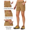 image:imageTBMPOY Womens 6 Hiking Cargo Shorts Quick Dry with Pockets Work Golf Short Lightweight Outdoor Active Summer for Women6dark Khaki