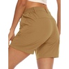 image:imageTBMPOY Womens 6 Hiking Cargo Shorts Quick Dry with Pockets Work Golf Short Lightweight Outdoor Active Summer for Women6dark Khaki