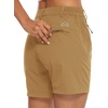 image:imageTBMPOY Womens 6 Hiking Cargo Shorts Quick Dry with Pockets Work Golf Short Lightweight Outdoor Active Summer for Women6dark Khaki