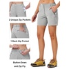 image:imageTBMPOY Womens 6 Hiking Cargo Shorts Quick Dry with Pockets Work Golf Short Lightweight Outdoor Active Summer for Women6light Grey