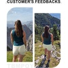 image:imageTBMPOY Womens 6 Hiking Cargo Shorts Quick Dry with Pockets Work Golf Short Lightweight Outdoor Active Summer for Women6off White