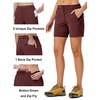 image:imageTBMPOY Womens 6 Hiking Cargo Shorts Quick Dry with Pockets Work Golf Short Lightweight Outdoor Active Summer for Women6wine Red