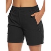 image:imageTBMPOY Womens 6 Hiking Cargo Shorts Quick Dry with Pockets Work Golf Short Lightweight Outdoor Active Summer for Women6black