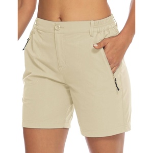 image:imageTBMPOY Womens 6 Hiking Cargo Shorts Quick Dry with Pockets Work Golf Short Lightweight Outdoor Active Summer for Women6 Light Khaki