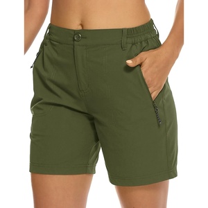 image:imageTBMPOY Womens 6 Hiking Cargo Shorts Quick Dry with Pockets Work Golf Short Lightweight Outdoor Active Summer for Women6army Green