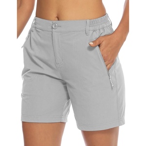 image:imageTBMPOY Womens 6 Hiking Cargo Shorts Quick Dry with Pockets Work Golf Short Lightweight Outdoor Active Summer for Women6light Grey
