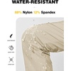 image:imageTBMPOY Womens Hiking Cargo Pants Lightweight Water Resistant Quick Dry Fishing Camping Travel Work Pant with 6 PocketsLight Khaki