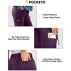 image:imageTBMPOY Womens Hiking Cargo Pants Lightweight Water Resistant Quick Dry Fishing Camping Travel Work Pant with 6 PocketsPurple