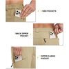 image:imageTBMPOY Mens Golf Shorts 9 Lightweight Quick Dry Hiking Cargo Shorts Casual Travel Outdoor with 4 PocketsKhaki