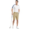 image:imageTBMPOY Mens Golf Shorts 9 Lightweight Quick Dry Hiking Cargo Shorts Casual Travel Outdoor with 4 PocketsKhaki