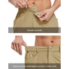 image:imageTBMPOY Mens Golf Shorts 9 Lightweight Quick Dry Hiking Cargo Shorts Casual Travel Outdoor with 4 PocketsKhaki