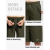image:imageTBMPOY Mens 7 Running Hiking Shorts Quick Dry Athletic Gym Outdoor Sports  3 Zip Pockets Water Resistant Lightweight Workout Short UPF 50 for Fishing Activrwear Summer Travel Casual WorkA28army GreenGreen