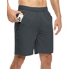 image:imageTBMPOY Mens 7 Running Hiking Shorts Quick Dry Athletic Gym Outdoor Sports  3 Zip Pockets Water Resistant Lightweight Workout Short UPF 50 for Fishing Activrwear Summer Travel Casual WorkA3cool Gray